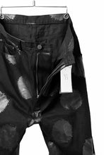 画像をギャラリービューアに読み込む, Y's.... 5POCKET JEANS / DOTS-PRINTED DENIM (BLACK)
