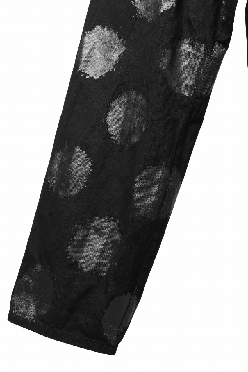 画像をギャラリービューアに読み込む, Y's.... 5POCKET JEANS / DOTS-PRINTED DENIM (BLACK)