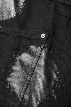 画像をギャラリービューアに読み込む, Y's.... 5POCKET JEANS / DOTS-PRINTED DENIM (BLACK)