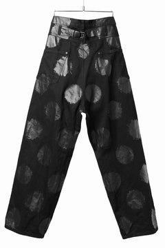 画像をギャラリービューアに読み込む, Y&#39;s.... 5POCKET JEANS / DOTS-PRINTED DENIM (BLACK)