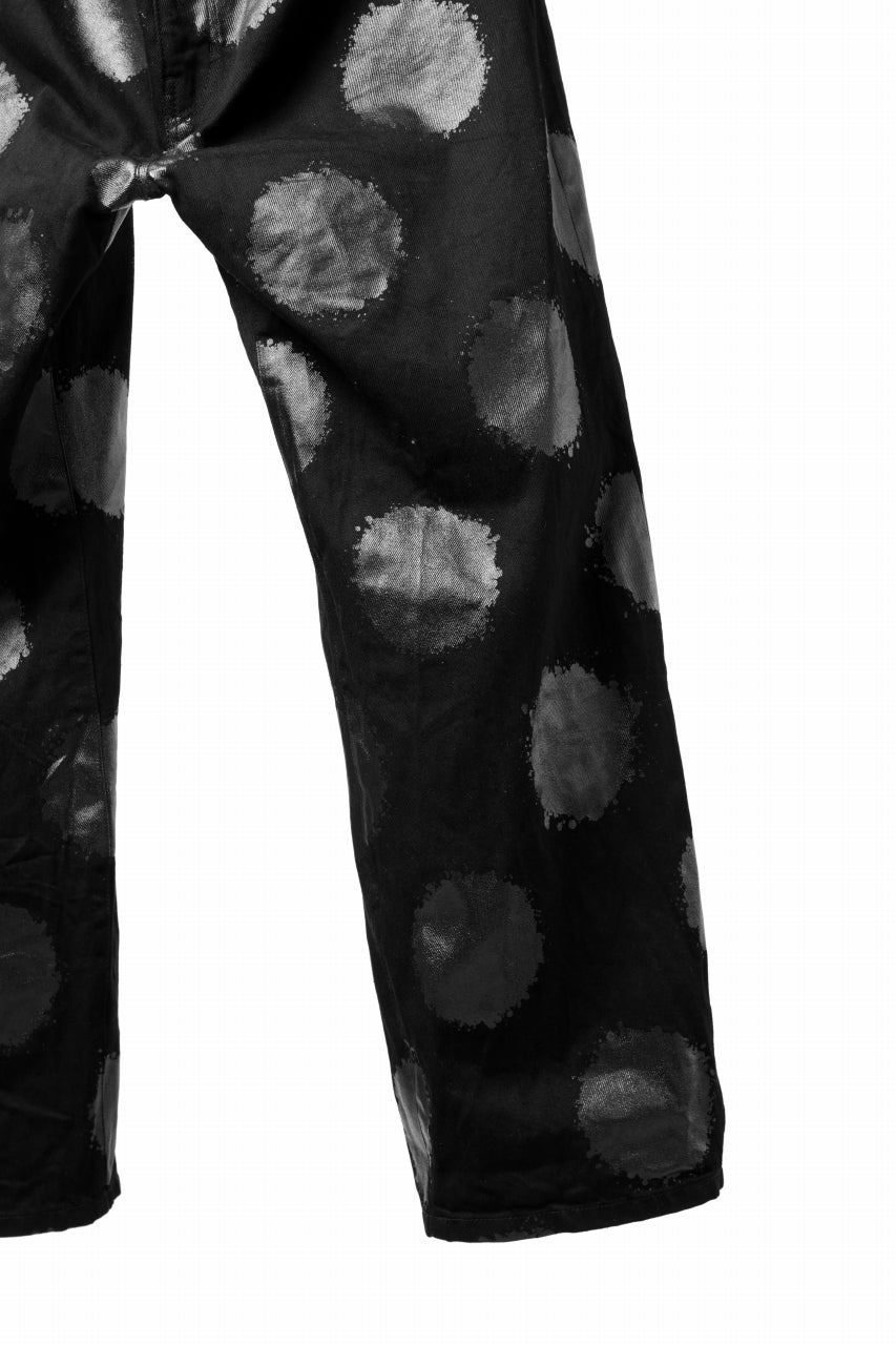 画像をギャラリービューアに読み込む, Y's.... 5POCKET JEANS / DOTS-PRINTED DENIM (BLACK)