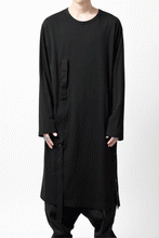 画像をギャラリービューアに読み込む, Y's BANG ON! No.170 TAPE AJUST DRAPE LONG TOPS / COMA 28G JERSEY (BLACK)