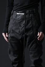 画像をギャラリービューアに読み込む, masnada ICONIC ZIP PANTS / STRETCH REPURPOSED COTTON (SMEARED BLACK)