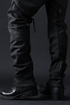 画像をギャラリービューアに読み込む, masnada ICONIC ZIP PANTS / STRETCH REPURPOSED COTTON (SMEARED BLACK)