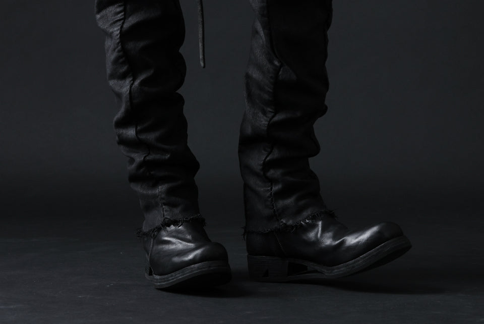 画像をギャラリービューアに読み込む, masnada ICONIC ZIP PANTS / STRETCH REPURPOSED COTTON (SMEARED BLACK)