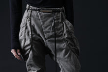 画像をギャラリービューアに読み込む, masnada ICONIC ZIP PANTS / STRETCH REPURPOSED COTTON (DUST)