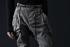 画像をギャラリービューアに読み込む, masnada ICONIC ZIP PANTS / STRETCH REPURPOSED COTTON (DUST)