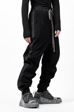 画像をギャラリービューアに読み込む, A.F ARTEFACT ZIPPER CUFF PANTS / COTTON SWEAT (BLACK)