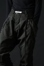 画像をギャラリービューアに読み込む, masnada LATERAL ZIP BAGGY PANTS / STRETCH REPURPOSED COTTON (LEGION)