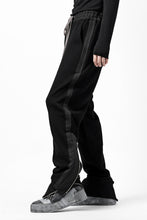 画像をギャラリービューアに読み込む, A.F ARTEFACT ZIPPER CUFF PANTS / COTTON SWEAT (BLACK)