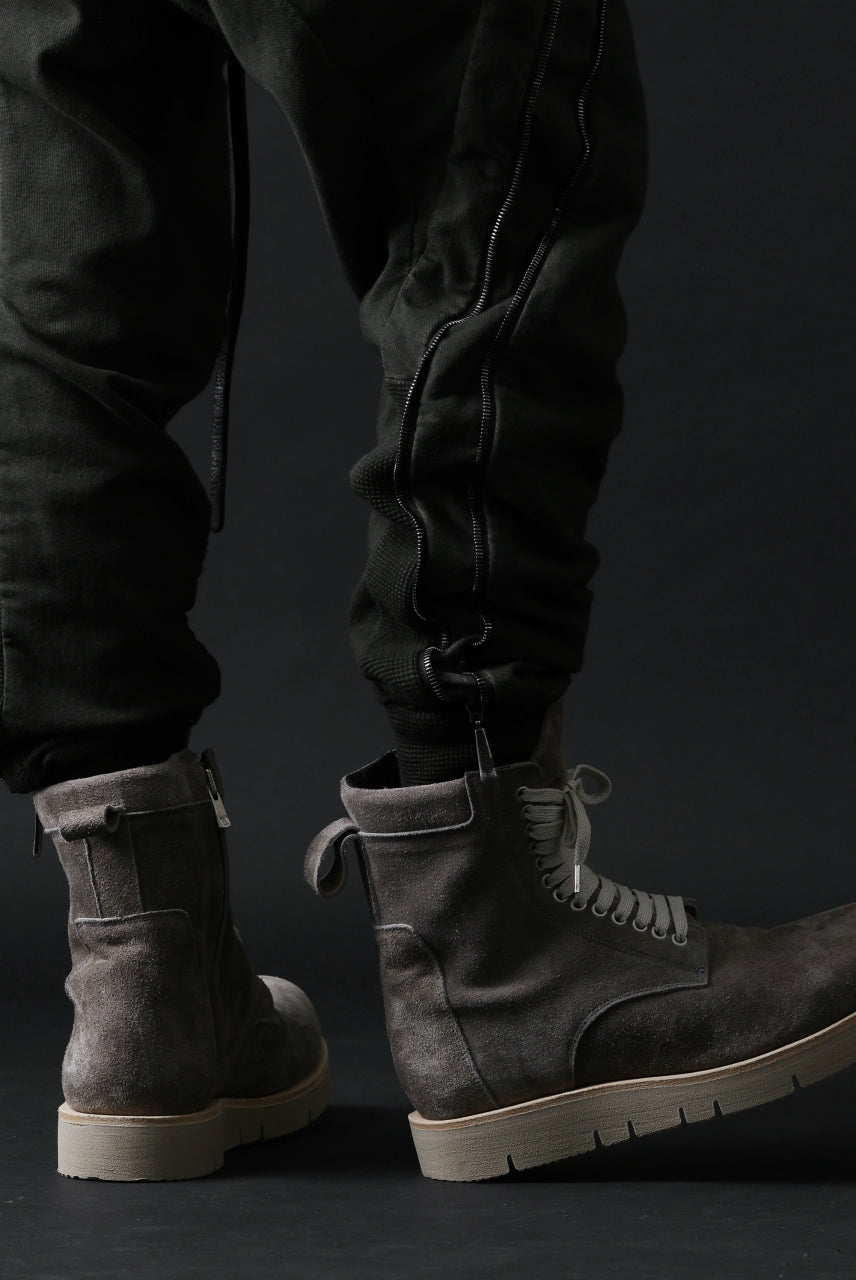 画像をギャラリービューアに読み込む, masnada LATERAL ZIP BAGGY PANTS / STRETCH REPURPOSED COTTON (LEGION)