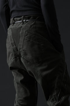 画像をギャラリービューアに読み込む, masnada LATERAL ZIP BAGGY PANTS / STRETCH REPURPOSED COTTON (LEGION)