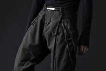 画像をギャラリービューアに読み込む, masnada LATERAL ZIP BAGGY PANTS / STRETCH REPURPOSED COTTON (LEGION)