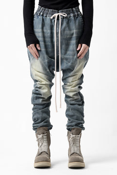 画像をギャラリービューアに読み込む, A.F ARTEFACT SARROUEL SKINNY PANTS / FADED AGEING DENIM (BLUE)