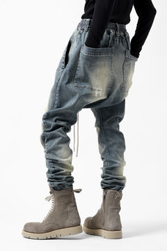 画像をギャラリービューアに読み込む, A.F ARTEFACT SARROUEL SKINNY PANTS / FADED AGEING DENIM (BLUE)