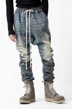 画像をギャラリービューアに読み込む, A.F ARTEFACT SARROUEL SKINNY PANTS / FADED AGEING DENIM (BLUE)