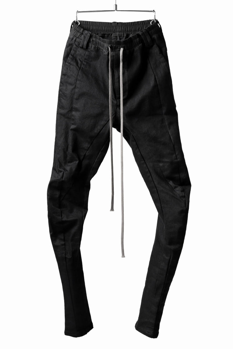 A.F ARTEFACT -thin-3D- WASHER DENIM ANATOMICAL PANTS (BLACK