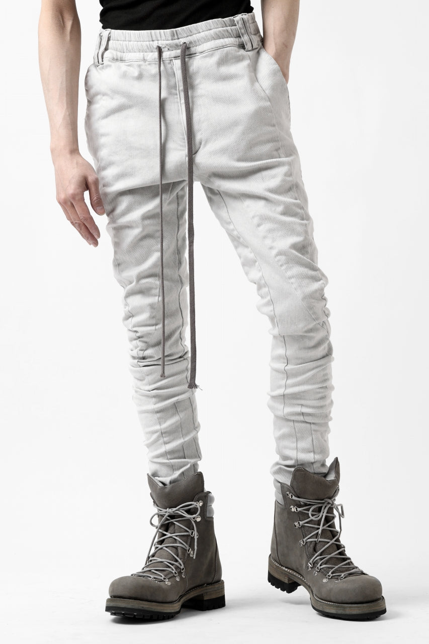 画像をギャラリービューアに読み込む, A.F ARTEFACT -thin-3D- DUST DYED DENIM ANATOMICAL PANTS (WHITE)