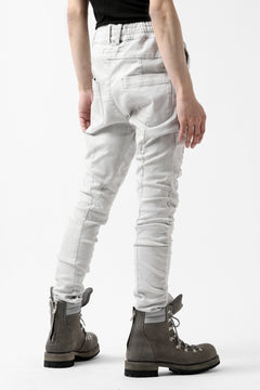 画像をギャラリービューアに読み込む, A.F ARTEFACT -thin-3D- DUST DYED DENIM ANATOMICAL PANTS (WHITE)