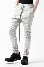 画像をギャラリービューアに読み込む, A.F ARTEFACT -thin-3D- DUST DYED DENIM ANATOMICAL PANTS (WHITE)