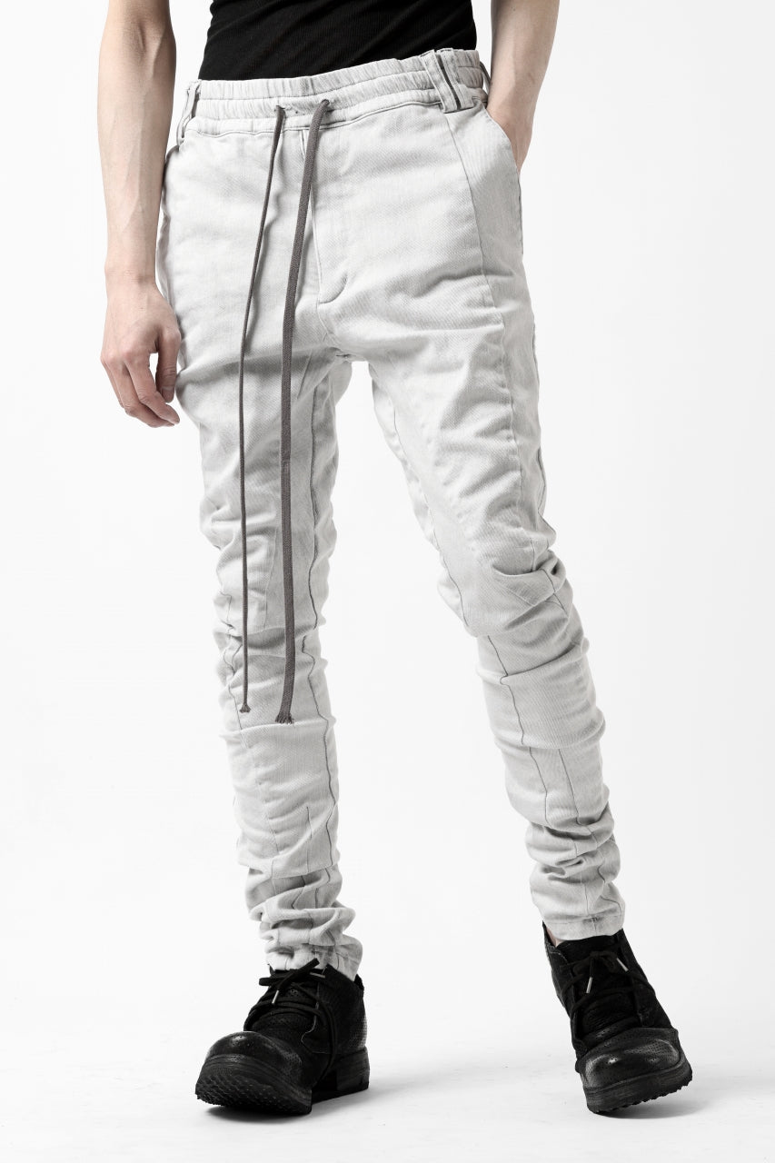 画像をギャラリービューアに読み込む, A.F ARTEFACT -thin-3D- DUST DYED DENIM ANATOMICAL PANTS (WHITE)