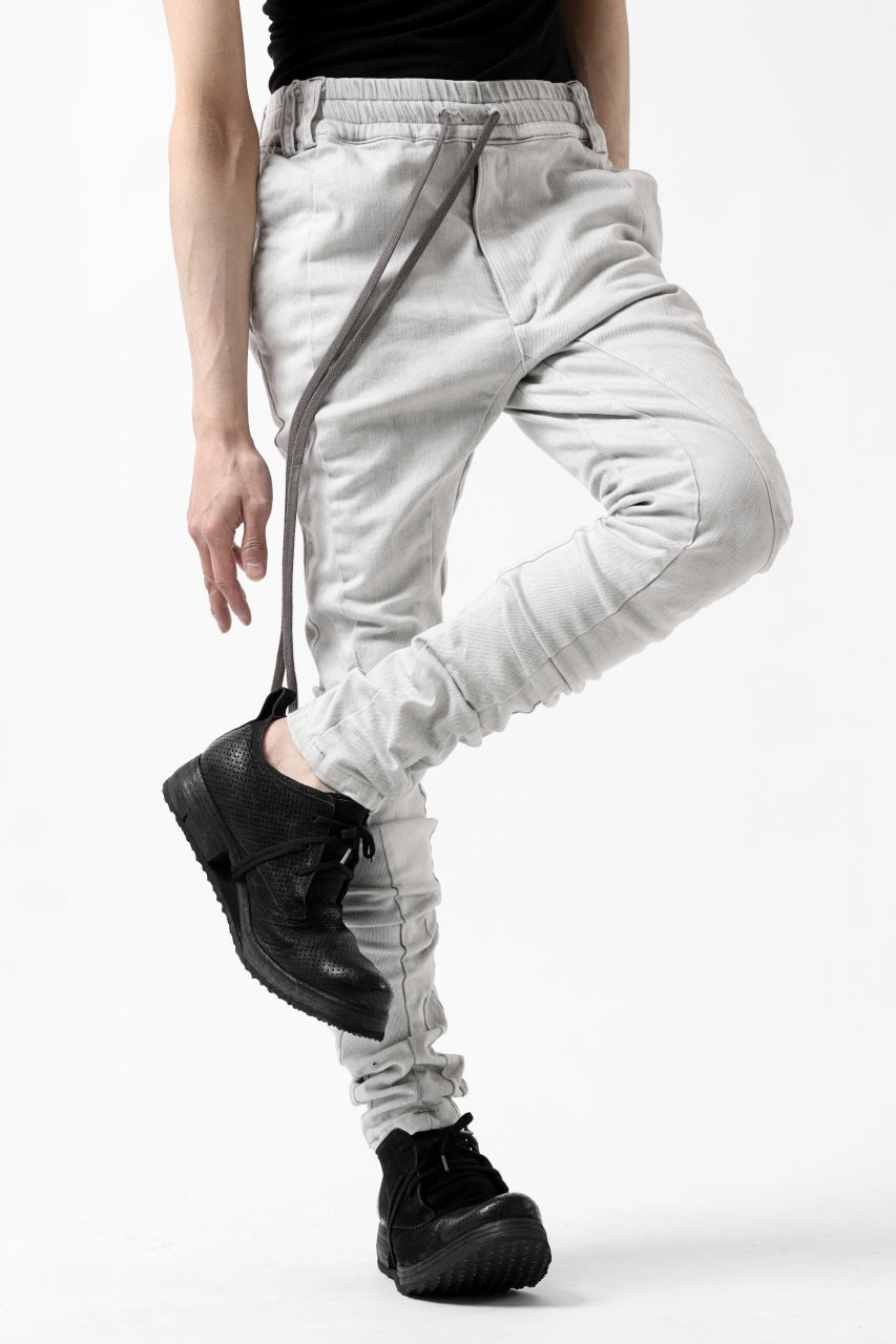 画像をギャラリービューアに読み込む, A.F ARTEFACT -thin-3D- DUST DYED DENIM ANATOMICAL PANTS (WHITE)