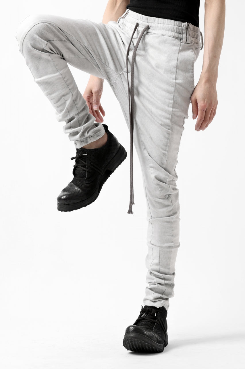 画像をギャラリービューアに読み込む, A.F ARTEFACT -thin-3D- DUST DYED DENIM ANATOMICAL PANTS (WHITE)