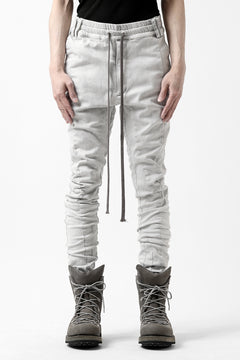 画像をギャラリービューアに読み込む, A.F ARTEFACT -thin-3D- DUST DYED DENIM ANATOMICAL PANTS (WHITE)