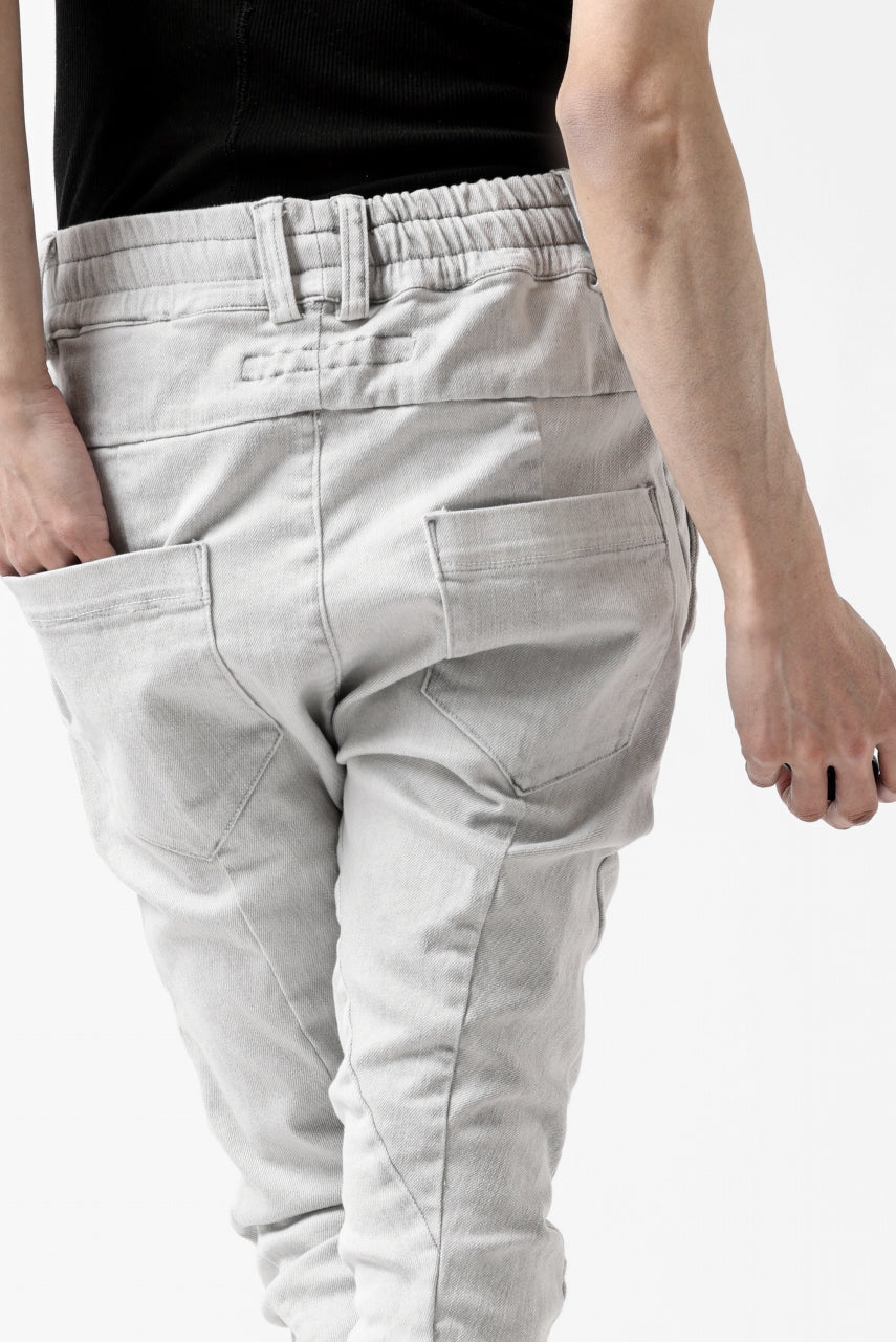 画像をギャラリービューアに読み込む, A.F ARTEFACT -thin-3D- DUST DYED DENIM ANATOMICAL PANTS (WHITE)
