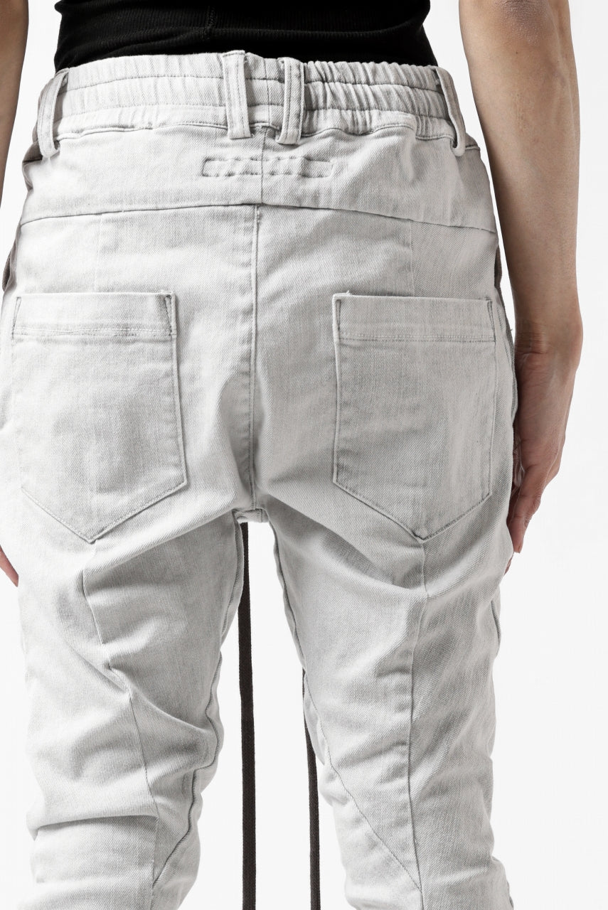 画像をギャラリービューアに読み込む, A.F ARTEFACT -thin-3D- DUST DYED DENIM ANATOMICAL PANTS (WHITE)