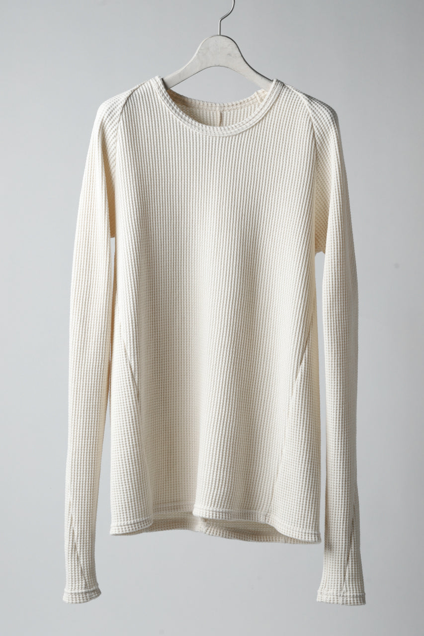 画像をギャラリービューアに読み込む, A.F ARTEFACT exclusive RAGLAN PULL OVER TOPS / WAFFLE JERSEY (ECRU)