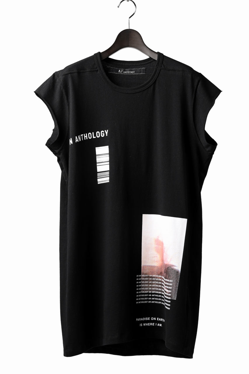 画像をギャラリービューアに読み込む, A.F ARTEFACT "AN ANTHOLOGY" FRENCH SLEEVE TOP (BLACK)