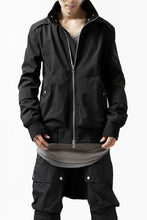 画像をギャラリービューアに読み込む, A.F ARTEFACT "LIGHT-WARMER" ZIPPER-BLOUSON / FLEECE BONDING NYLON (BLACK)