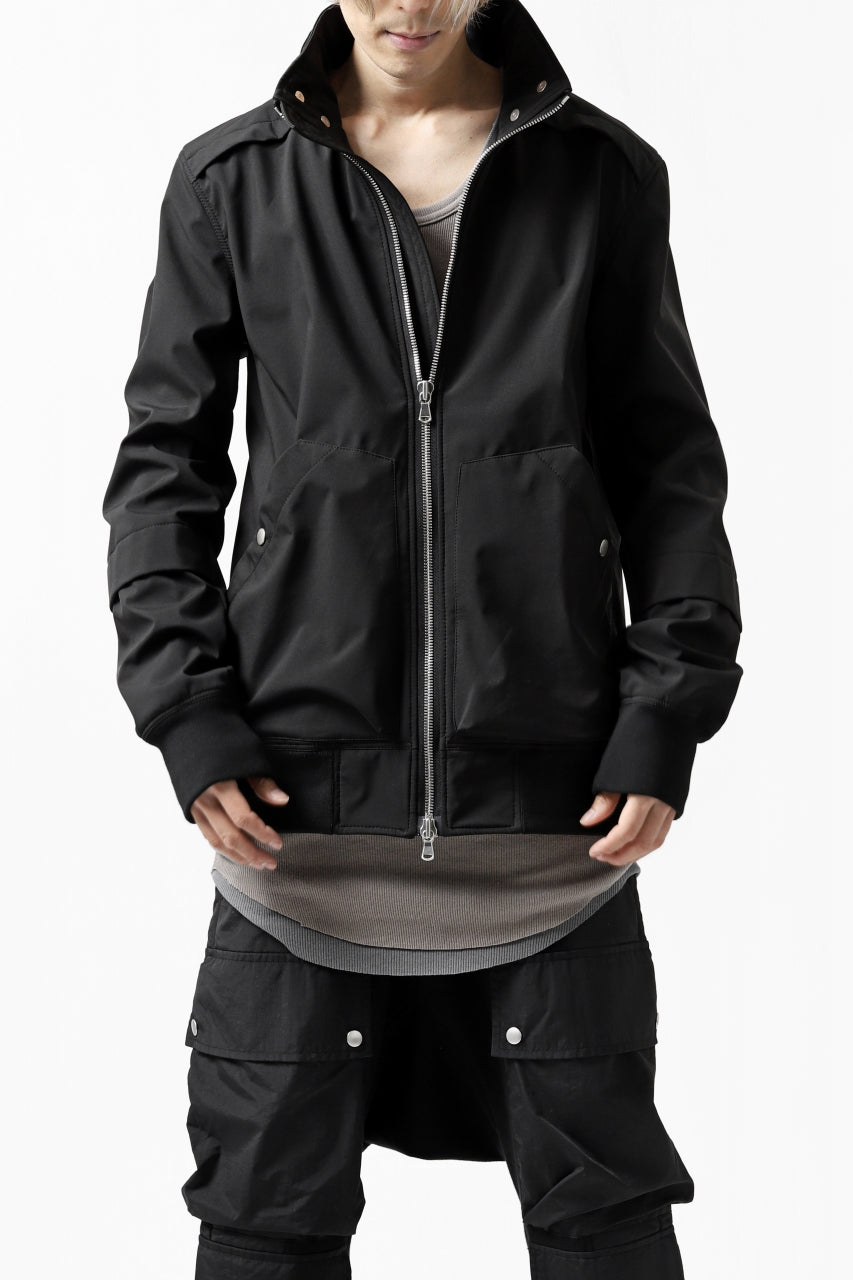 画像をギャラリービューアに読み込む, A.F ARTEFACT "LIGHT-WARMER" ZIPPER-BLOUSON / FLEECE BONDING NYLON (BLACK)