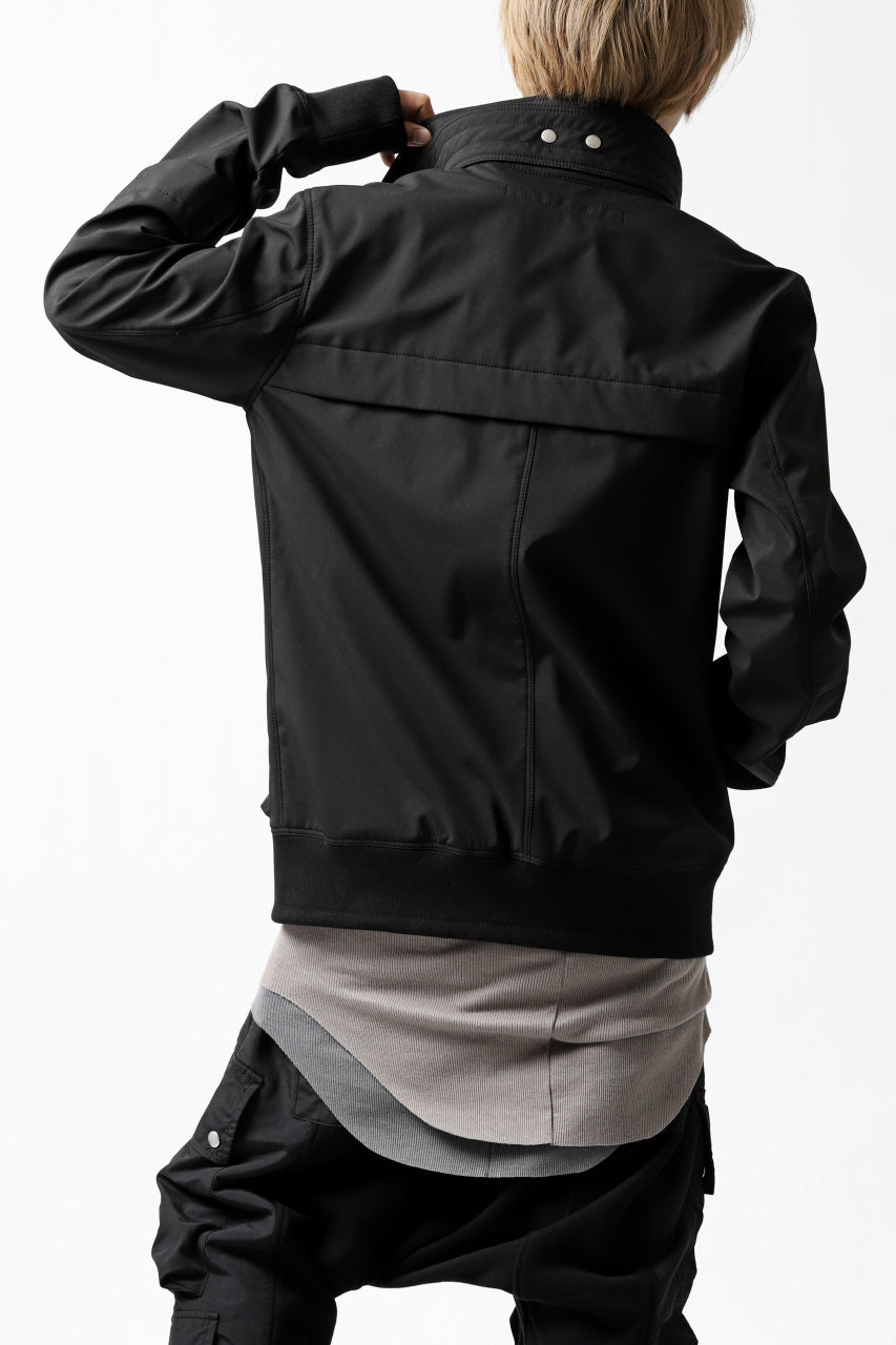 画像をギャラリービューアに読み込む, A.F ARTEFACT "LIGHT-WARMER" ZIPPER-BLOUSON / FLEECE BONDING NYLON (BLACK)