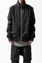 画像をギャラリービューアに読み込む, A.F ARTEFACT "LIGHT-WARMER" ZIPPER-BLOUSON / FLEECE BONDING NYLON (BLACK)