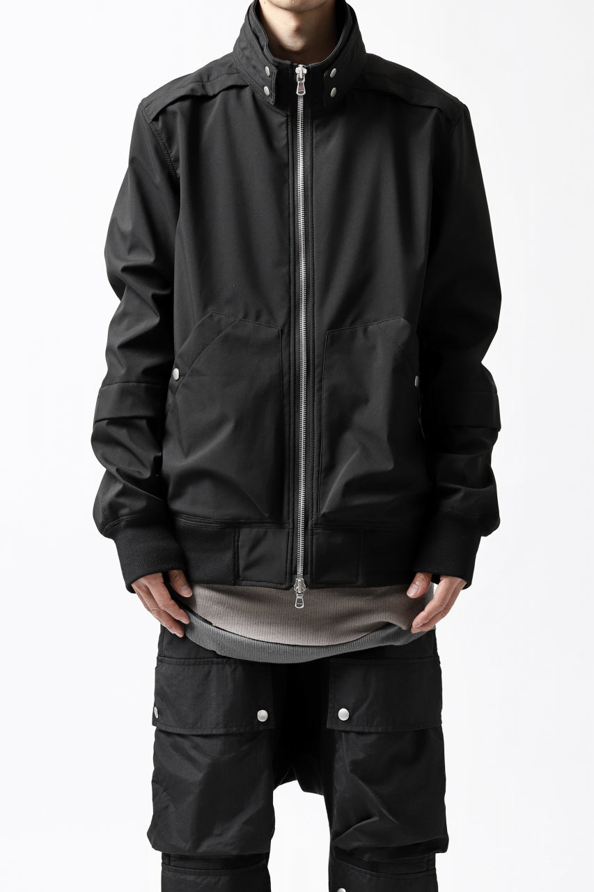 画像をギャラリービューアに読み込む, A.F ARTEFACT "LIGHT-WARMER" ZIPPER-BLOUSON / FLEECE BONDING NYLON (BLACK)