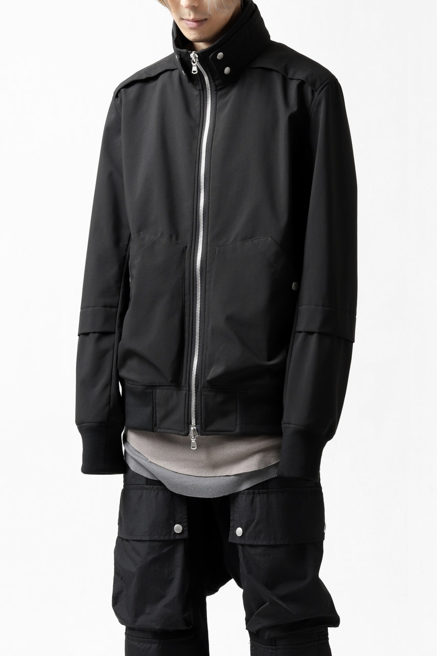 画像をギャラリービューアに読み込む, A.F ARTEFACT "LIGHT-WARMER" ZIPPER-BLOUSON / FLEECE BONDING NYLON (BLACK)