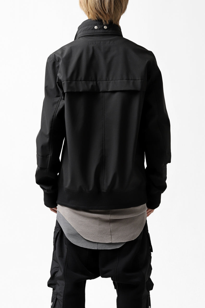 画像をギャラリービューアに読み込む, A.F ARTEFACT "LIGHT-WARMER" ZIPPER-BLOUSON / FLEECE BONDING NYLON (BLACK)