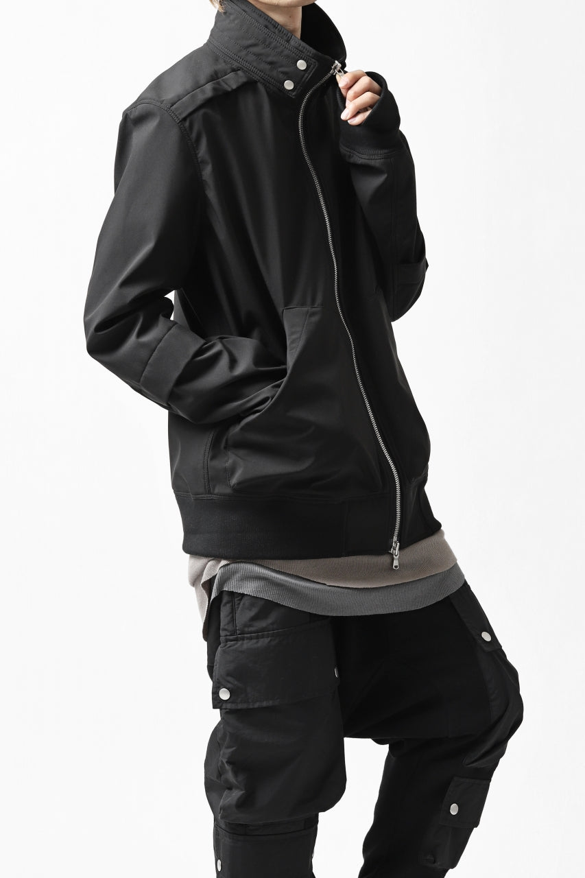 画像をギャラリービューアに読み込む, A.F ARTEFACT "LIGHT-WARMER" ZIPPER-BLOUSON / FLEECE BONDING NYLON (BLACK)