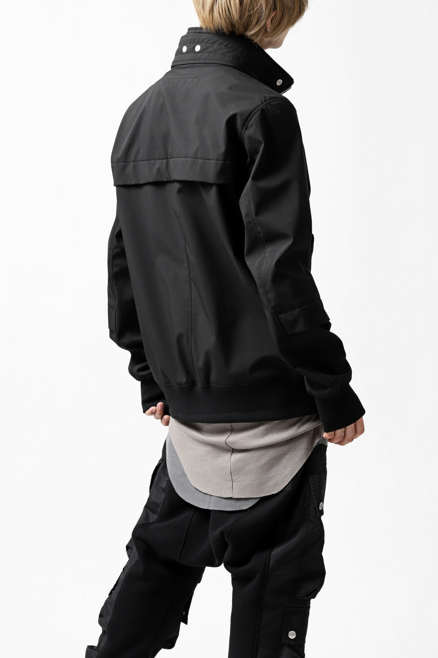画像をギャラリービューアに読み込む, A.F ARTEFACT "LIGHT-WARMER" ZIPPER-BLOUSON / FLEECE BONDING NYLON (BLACK)