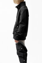 画像をギャラリービューアに読み込む, A.F ARTEFACT "LIGHT-WARMER" ZIPPER-BLOUSON / FLEECE BONDING NYLON (BLACK)