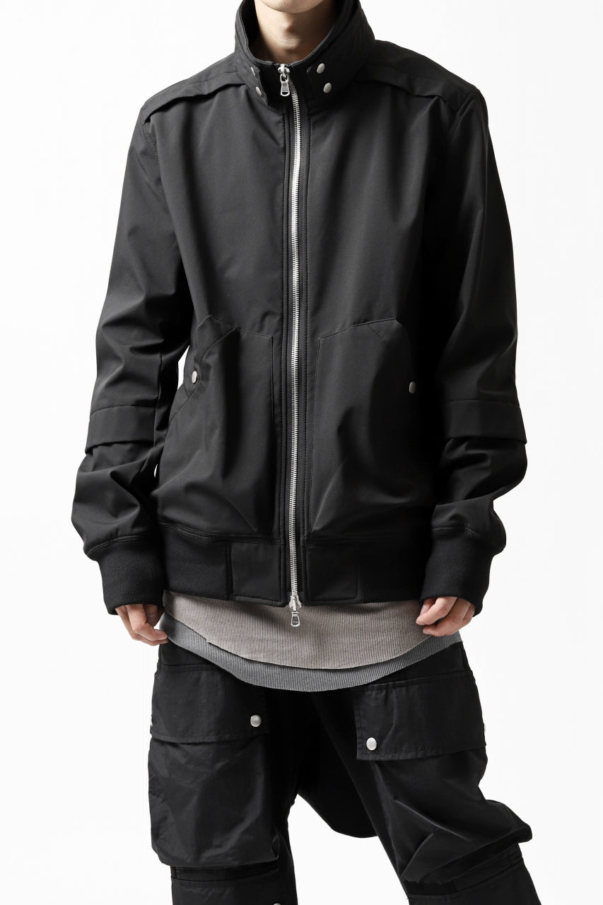 画像をギャラリービューアに読み込む, A.F ARTEFACT "LIGHT-WARMER" ZIPPER-BLOUSON / FLEECE BONDING NYLON (BLACK)