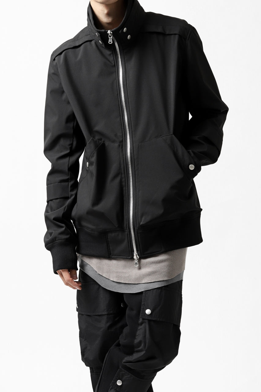 画像をギャラリービューアに読み込む, A.F ARTEFACT "LIGHT-WARMER" ZIPPER-BLOUSON / FLEECE BONDING NYLON (BLACK)