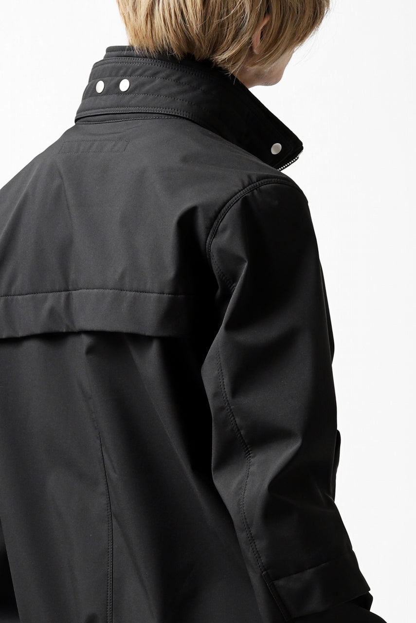 画像をギャラリービューアに読み込む, A.F ARTEFACT "LIGHT-WARMER" ZIPPER-BLOUSON / FLEECE BONDING NYLON (BLACK)