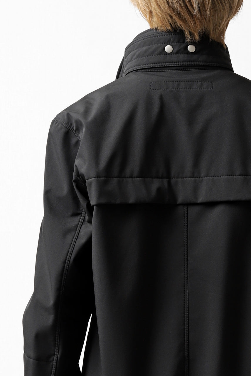 画像をギャラリービューアに読み込む, A.F ARTEFACT "LIGHT-WARMER" ZIPPER-BLOUSON / FLEECE BONDING NYLON (BLACK)
