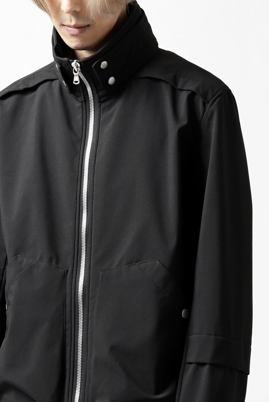 画像をギャラリービューアに読み込む, A.F ARTEFACT "LIGHT-WARMER" ZIPPER-BLOUSON / FLEECE BONDING NYLON (BLACK)