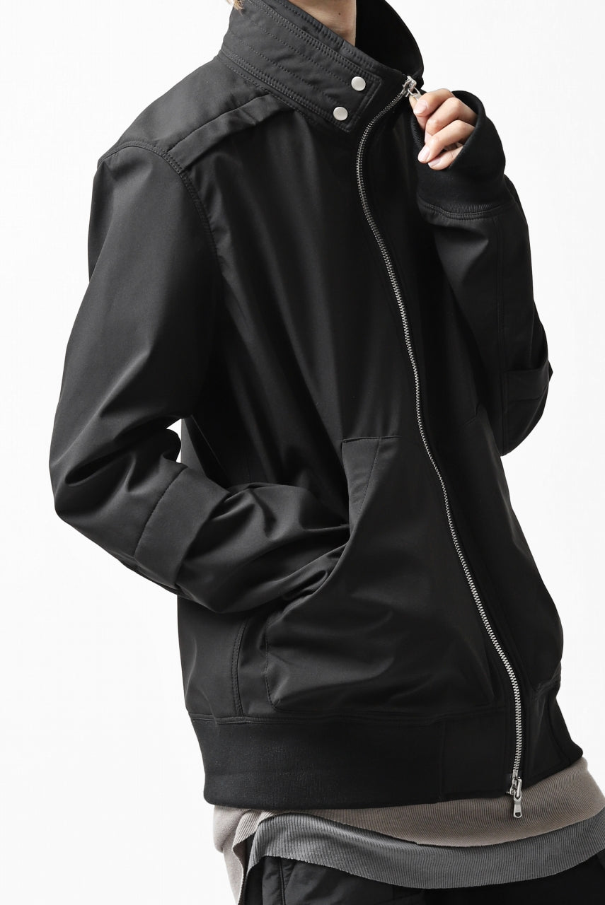 画像をギャラリービューアに読み込む, A.F ARTEFACT "LIGHT-WARMER" ZIPPER-BLOUSON / FLEECE BONDING NYLON (BLACK)