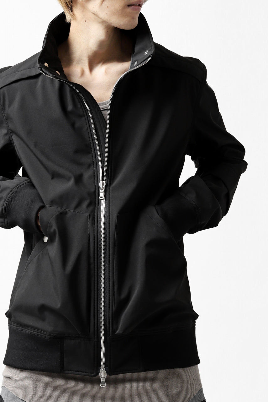 画像をギャラリービューアに読み込む, A.F ARTEFACT "LIGHT-WARMER" ZIPPER-BLOUSON / FLEECE BONDING NYLON (BLACK)