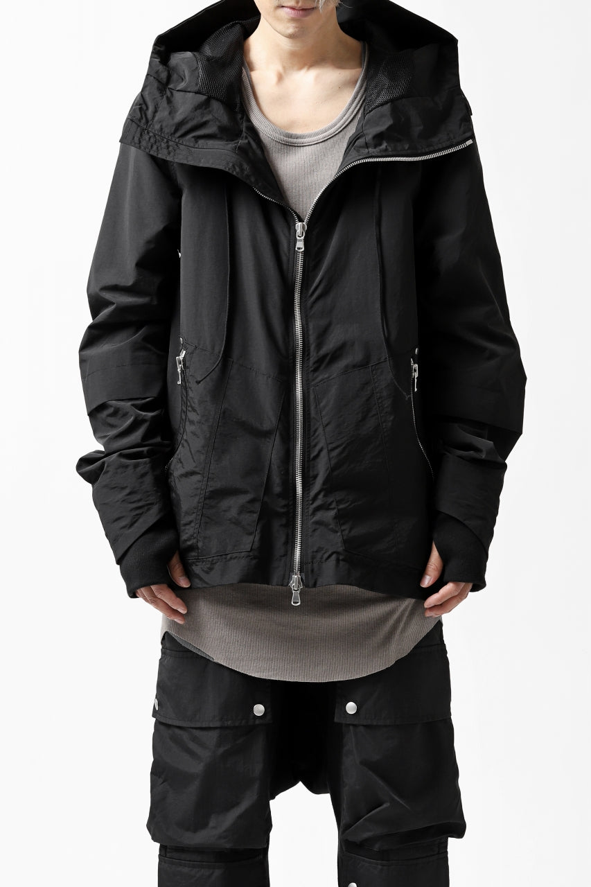 画像をギャラリービューアに読み込む, A.F ARTEFACT "PLEASANT" PARKA-JACKET / SALT SHRINKAGE NYLON (BLACK)
